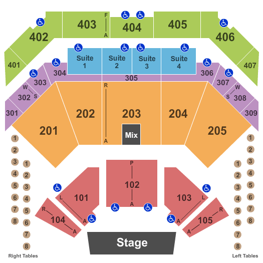 Seating Chart Choctaw Grand Theater