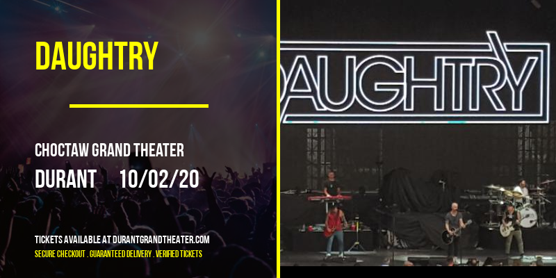 Daughtry at Choctaw Grand Theater tickets Daughtry at Choctaw Grand Theater