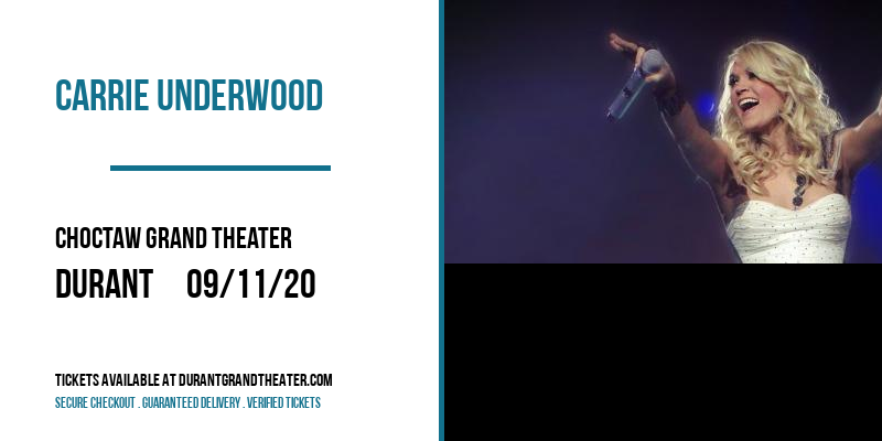 Carrie Underwood at Choctaw Grand Theater tickets Carrie Underwood at Choctaw Grand Theater