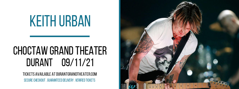 Keith Urban at Choctaw Grand Theater tickets Keith Urban at Choctaw Grand Theater
