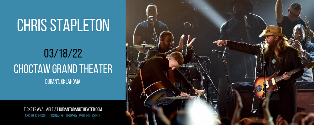 Chris Stapleton at Choctaw Grand Theater tickets Chris Stapleton at Choctaw Grand Theater