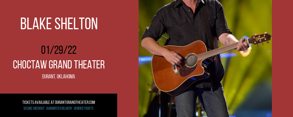 Blake Shelton at Choctaw Grand Theater