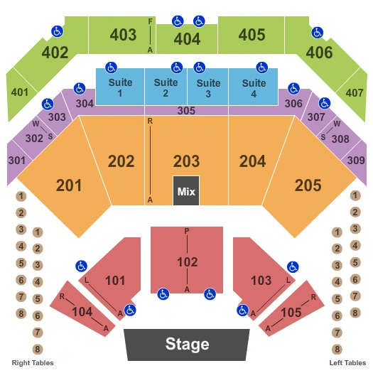 choctaw casino & resort seating chart